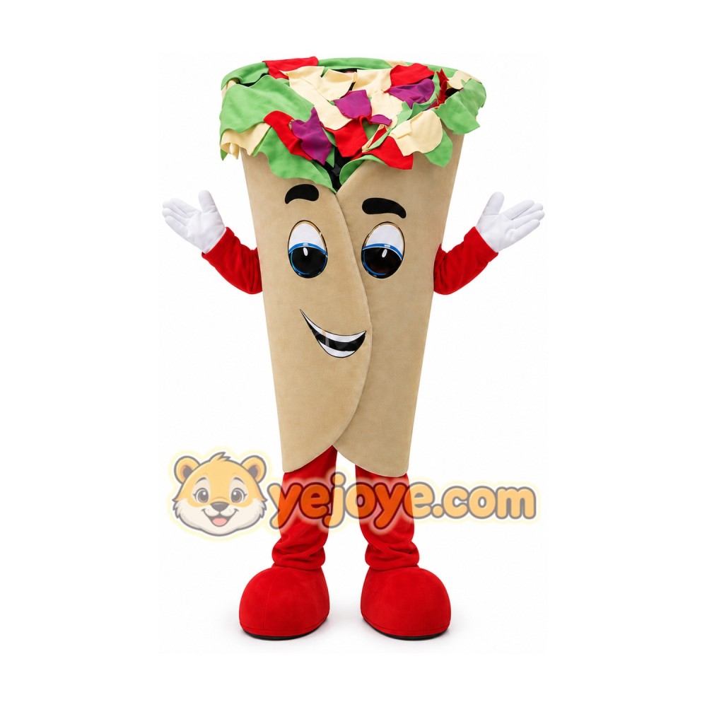 Taco Mascot Costume for Adults Custom Logo Party Character Suit