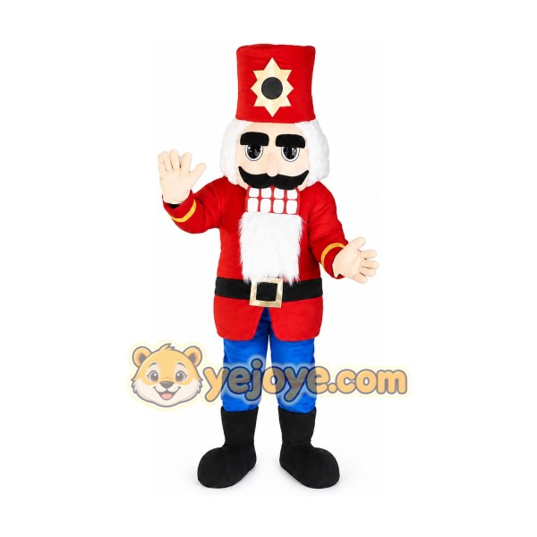Nutcracker Mascot Costume for Adults Custom Logo Party Character Suit