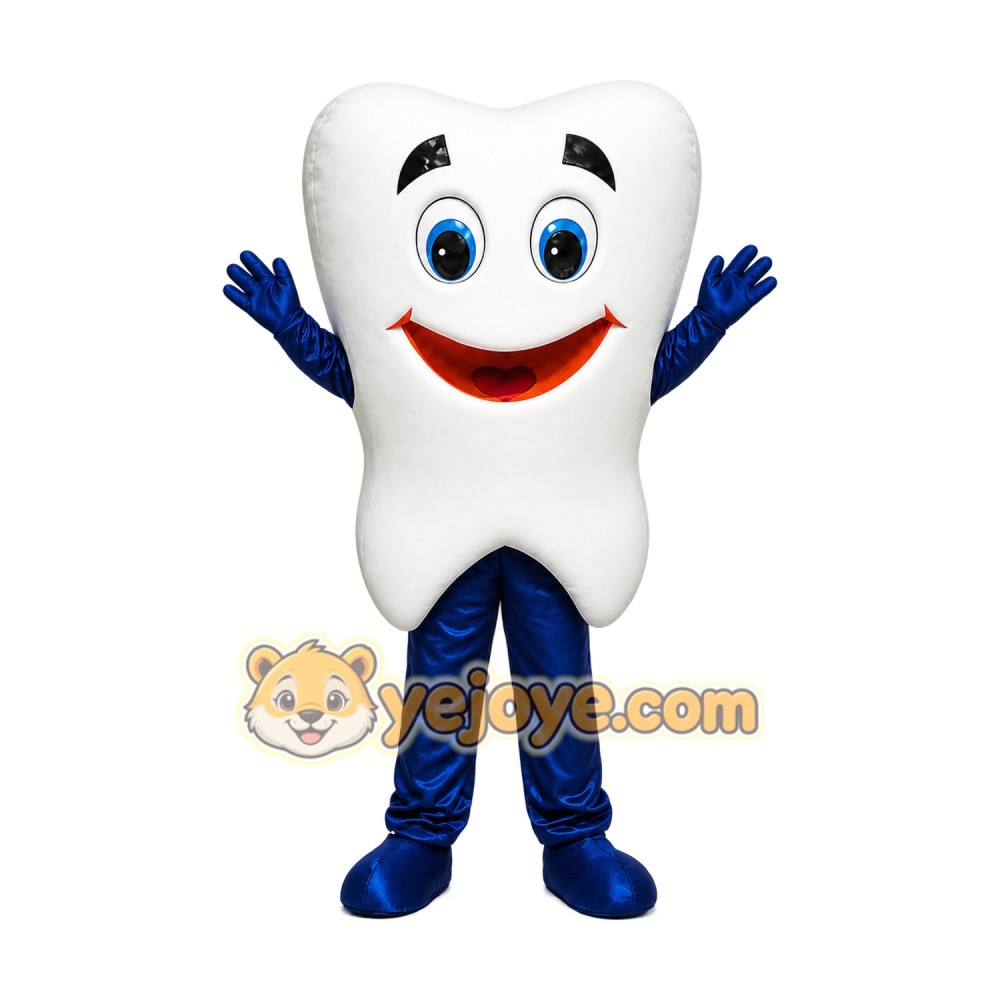 Tooth Mascot Costume for Adults Custom Logo Party Character Suit