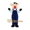 Pig Mascot Costume for Adults Custom Logo Party Character Suit