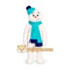 Snowman Mascot Costume for Adults Custom Logo Party Character Suit
