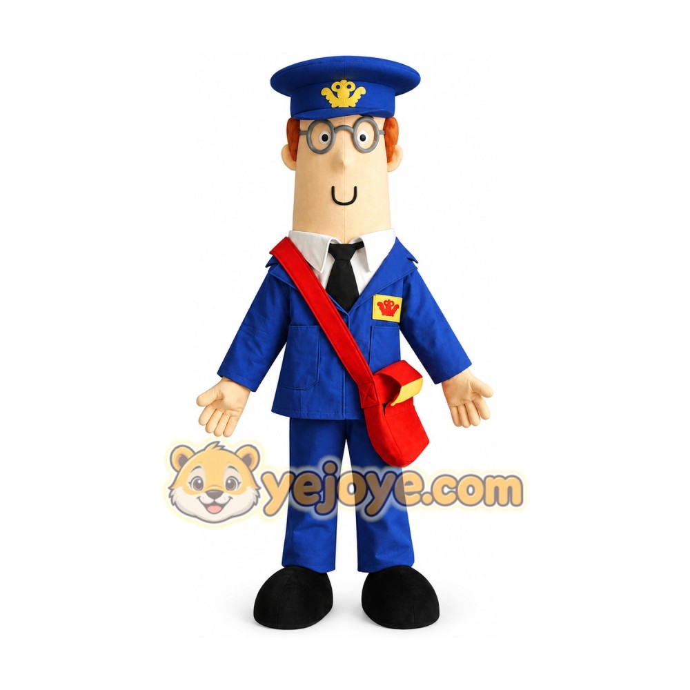 Postman Mascot Costume for Adults Custom Logo Party Character Suit
