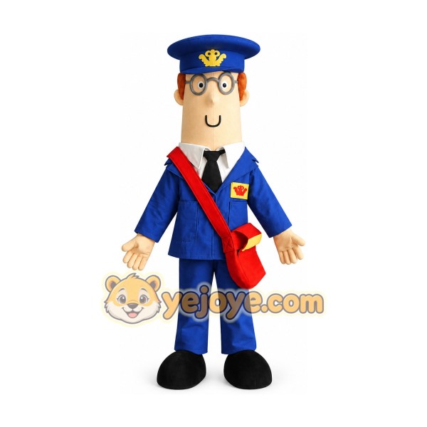 Postman Mascot Costume for Adults Custom Logo Party Character Suit