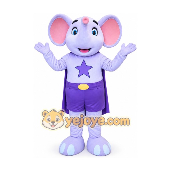 Elephant Mascot Costume for Adults Custom Logo Party Character Suit