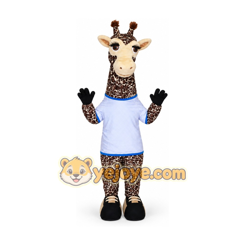 Giraffe Mascot Costume for Adults Custom Logo Party Character Suit Giraffe Mascot Costume for Adults Custom Logo Party Character Suit
