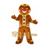 Gingerbread Man Mascot Costume for Adults Custom Logo Party Character Suit