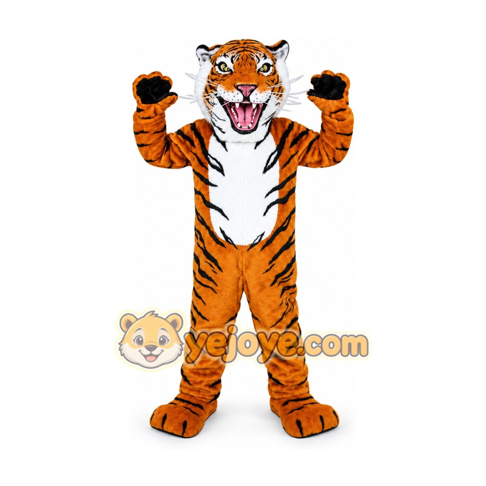 Tiger Mascot Costume for Adults Custom Logo Party Character Suit