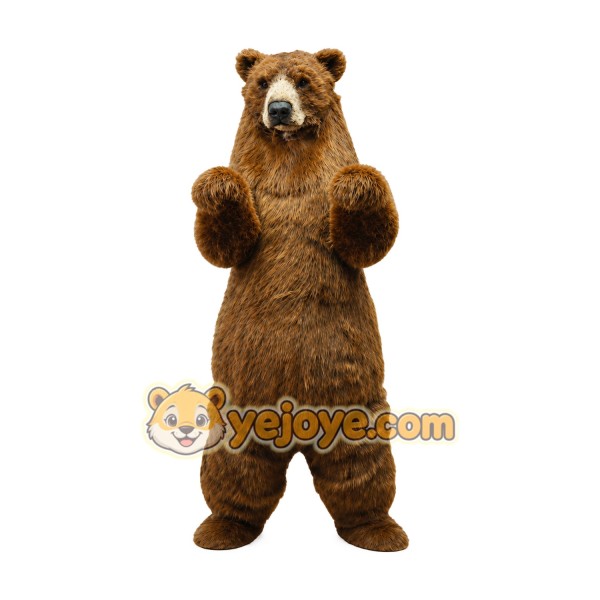 Bear Mascot Costume for Adults Custom Logo Party Character Suit