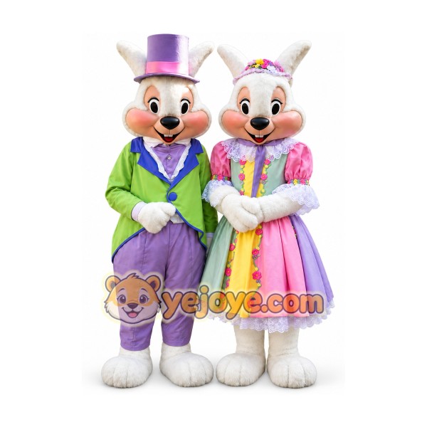 Rabbit Mascot Costume for Adults Custom Logo Party Character Suit Rabbit Mascot Costume for Adults Custom Logo Party Character Suit