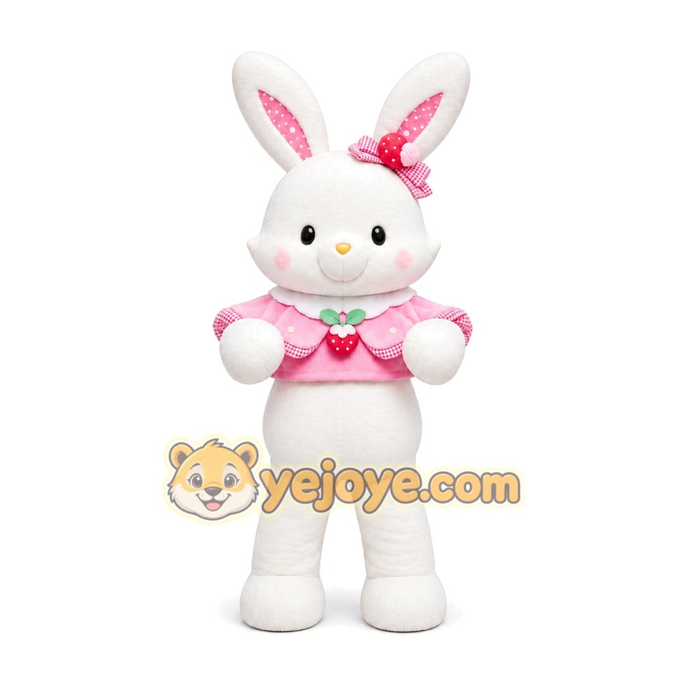 Rabbit Mascot Costume for Adults Custom Logo Party Character Suit