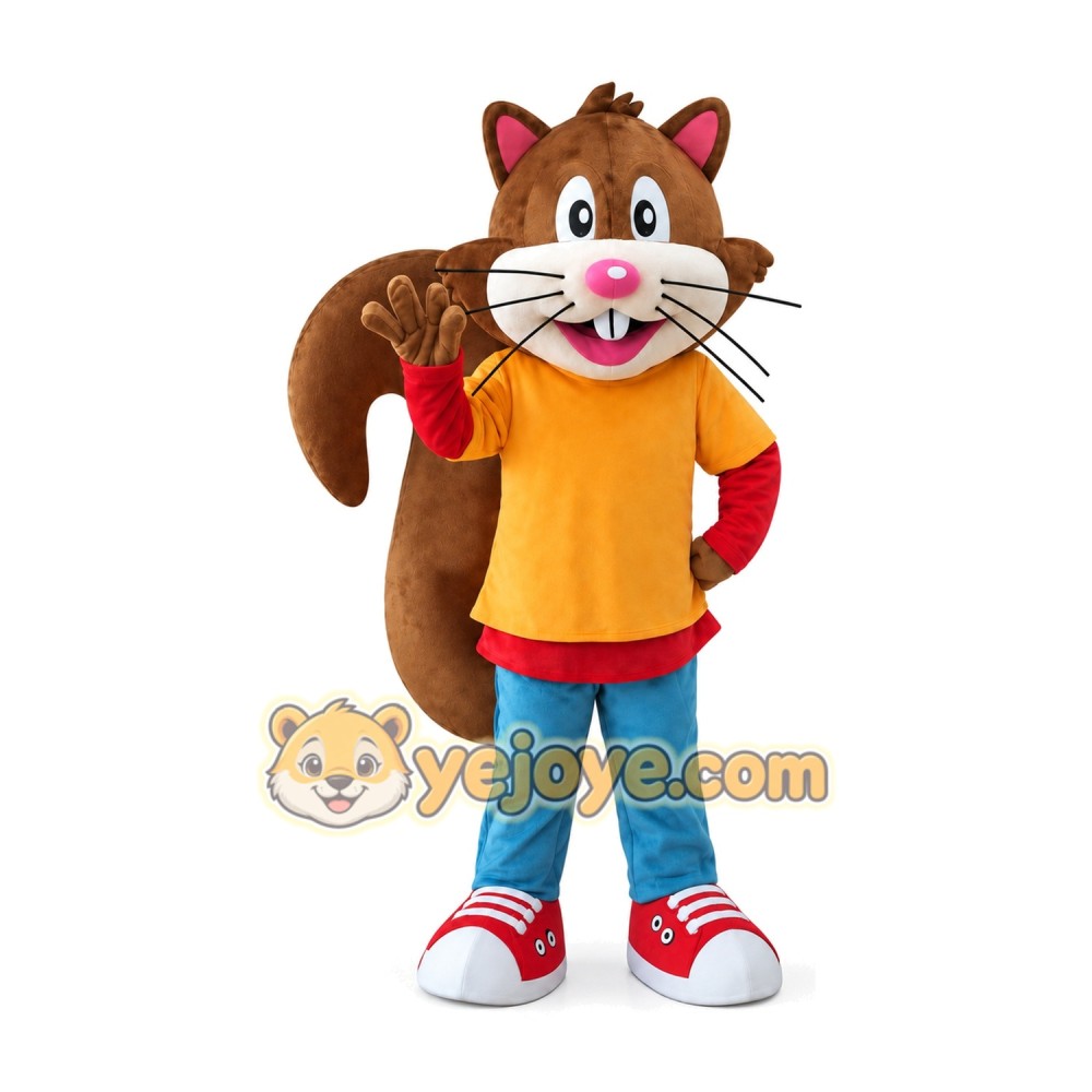 Squirrel Mascot Costume for Adults Custom Logo Party Character Suit