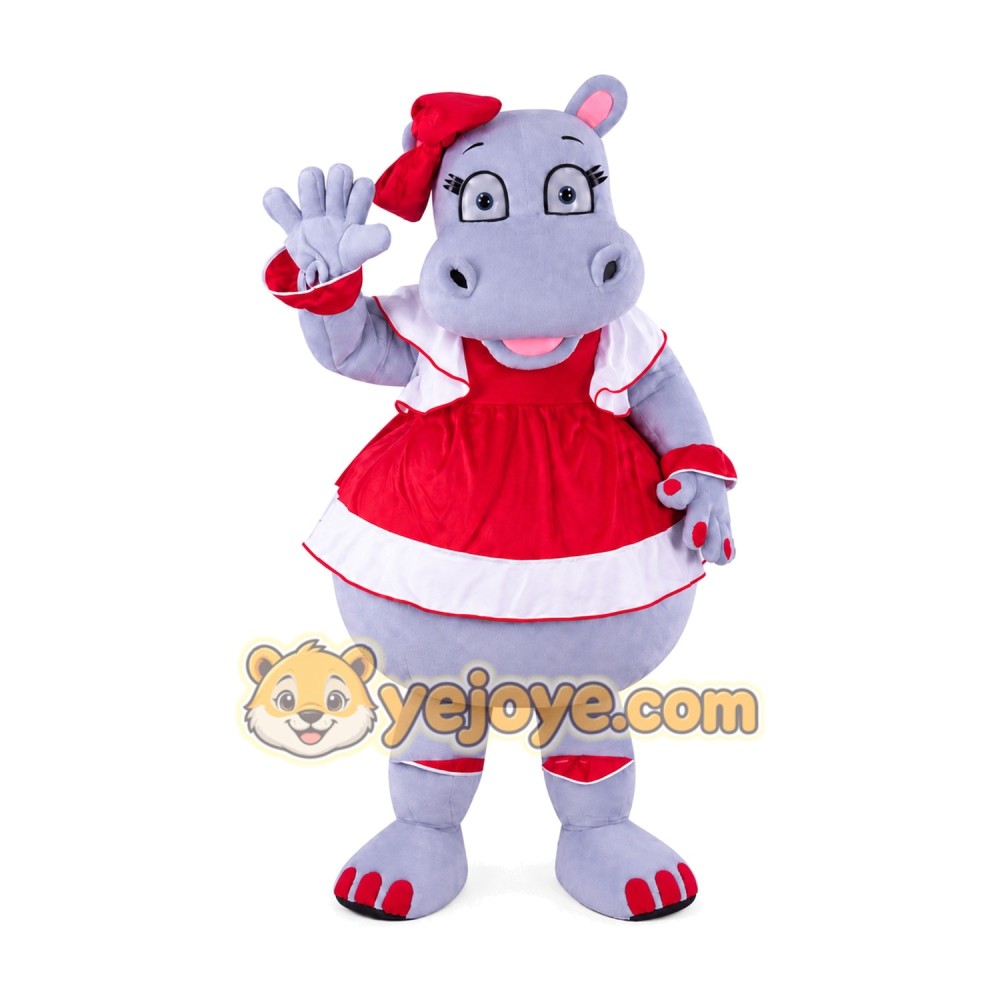 Hippo Mascot Costume for Adults Custom Logo Party Character Suit