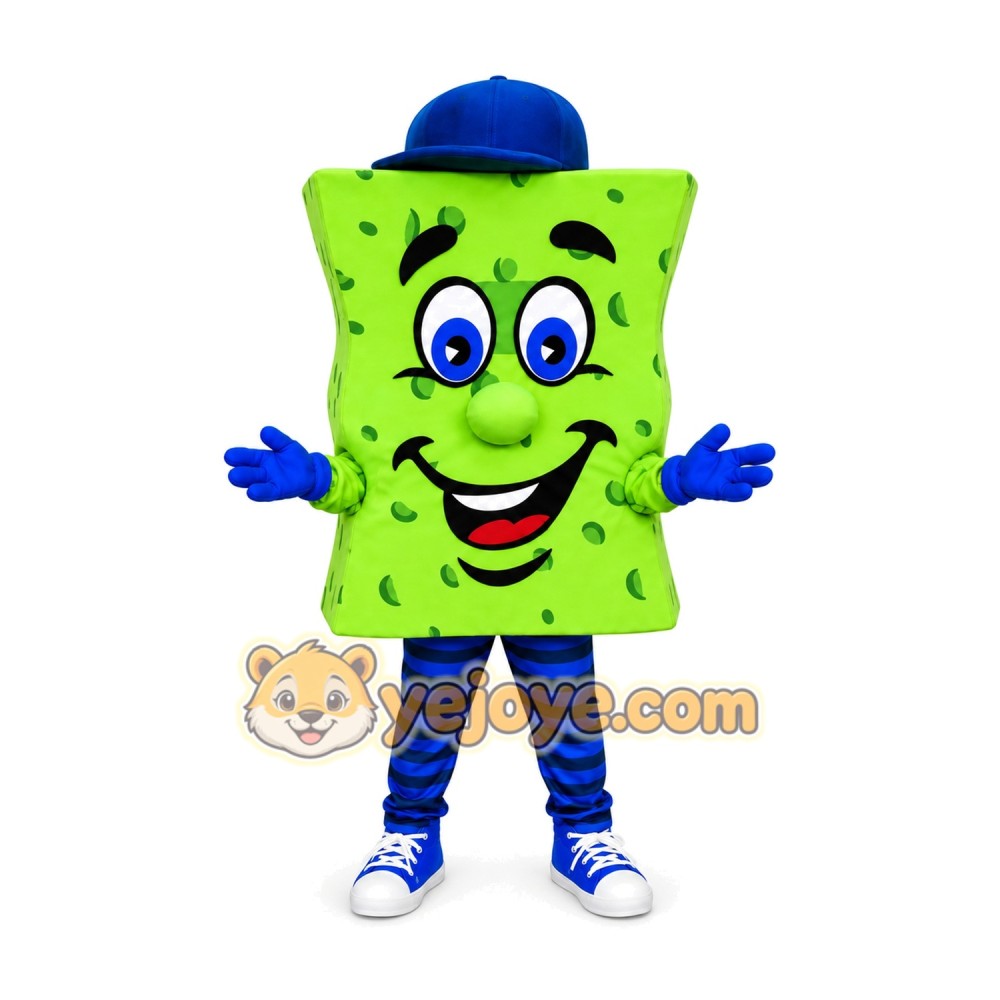 Sponge Mascot Costume for Adults Custom Logo Party Character Suit Sponge Mascot Costume for Adults Custom Logo Party Character Suit