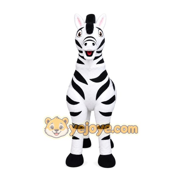 Zebra Mascot Costume for Adults Custom Logo Party Character Suit