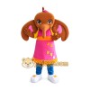 Brown Elephant in Pink Dress Mascot Costume for Adults Custom Logo Party Character Suit Brown Elephant in Pink Dress Mascot Costume for Adults Custom Logo Party Character Suit