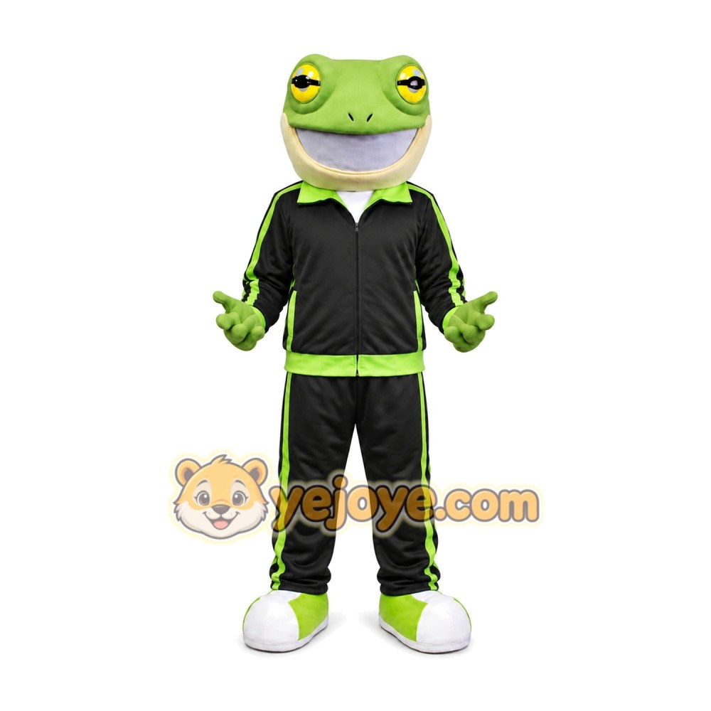 Frog Mascot Costume for Adults Custom Logo Party Character Suit Frog Mascot Costume for Adults Custom Logo Party Character Suit