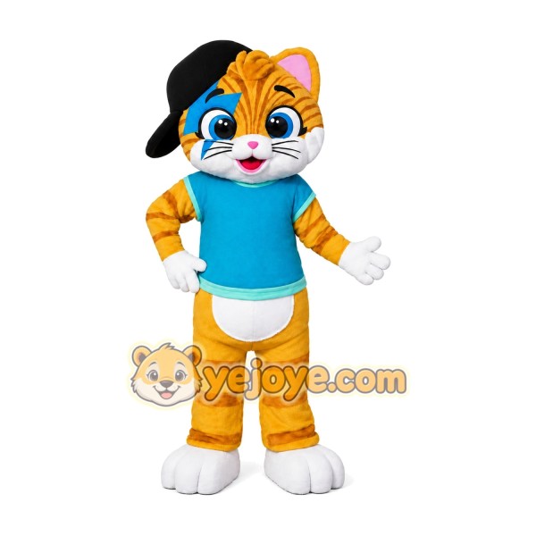 Cat Mascot Costume for Adults Custom Logo Party Character Suit