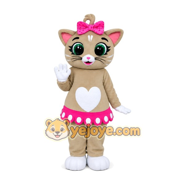 Cat Mascot Costume for Adults Custom Logo Party Character Suit