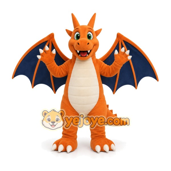 Dragon Mascot Costume for Adults Custom Logo Party Character Suit