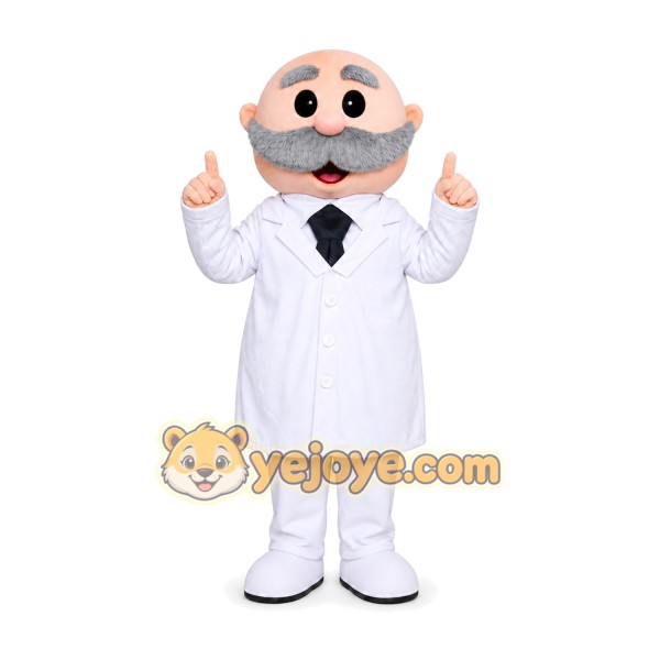 Doctor Mascot Costume for Adults Custom Logo Party Character Suit
