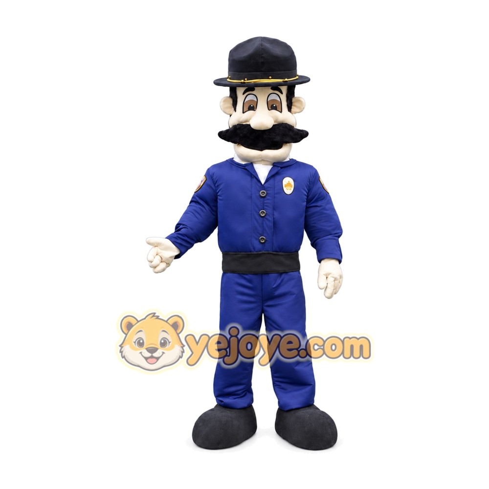 Police Officer Mascot Costume for Adults Custom Logo Party Character Suit