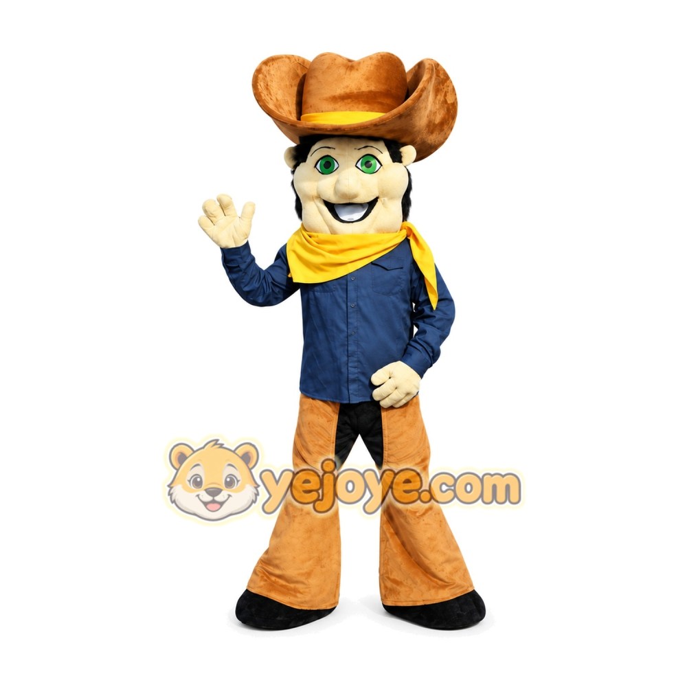 Cowboy Mascot Costume for Adults Custom Logo Party Character Suit