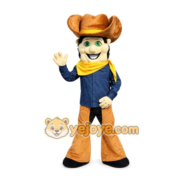 Cowboy Mascot Costume for Adults Custom Logo Party Character Suit