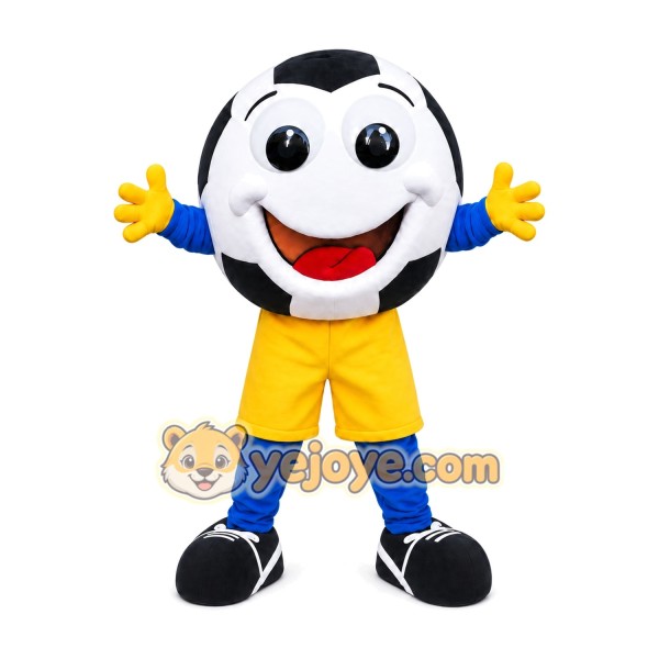 Soccer Ball Mascot Costume for Adults Custom Logo Party Character Suit