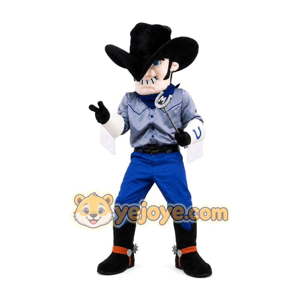 Cowboy Mascot Costume for Adults Custom Logo Party Character Suit