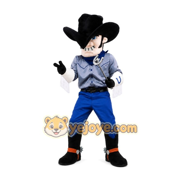 Cowboy Mascot Costume for Adults Custom Logo Party Character Suit