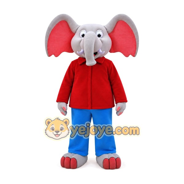 Elephant Mascot Costume for Adults Custom Logo Party Character Suit