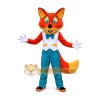 Fox Mascot Costume for Adults Custom Logo Party Character Suit