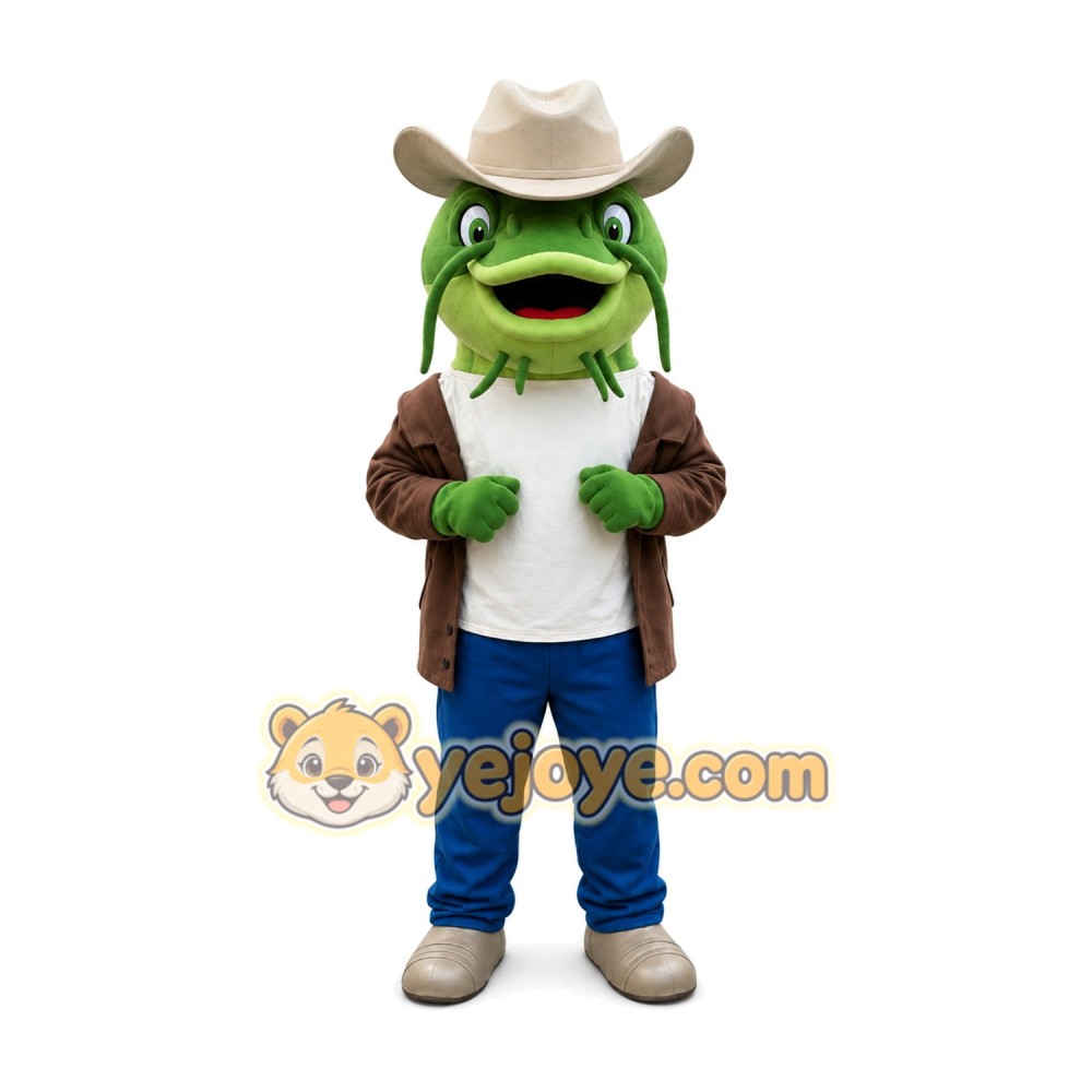 Fish Mascot Costume for Adults Custom Logo Party Character Suit