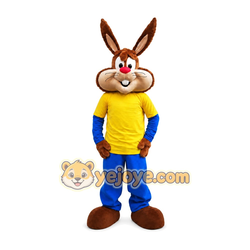 Rabbit Mascot Costume for Adults Custom Logo Party Character Suit Rabbit Mascot Costume for Adults Custom Logo Party Character Suit