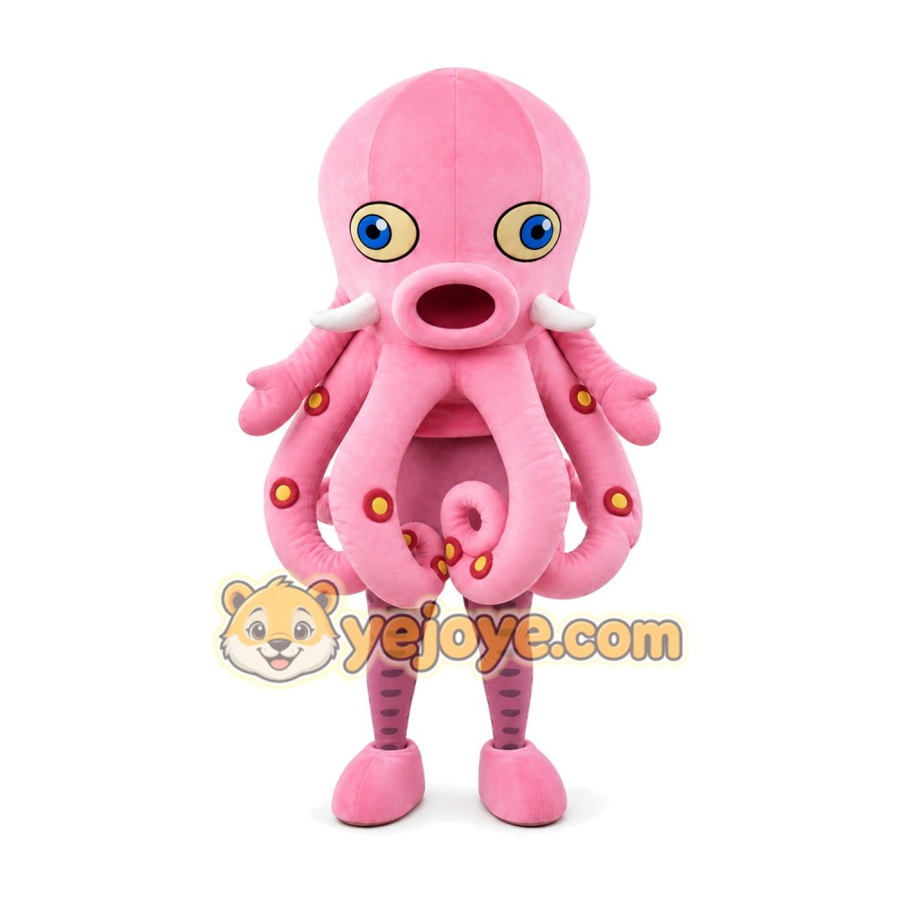 Octopus Mascot Costume for Adults Custom Logo Party Character Suit