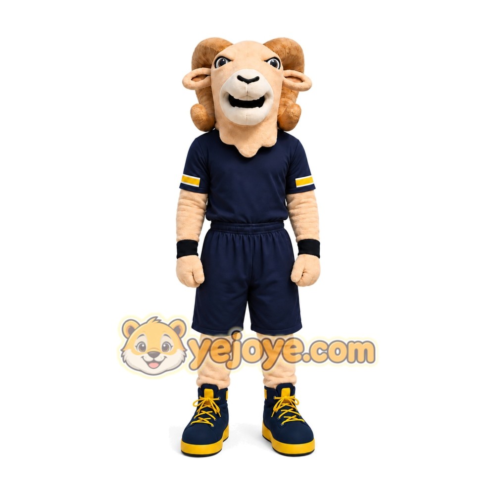 Ram Mascot Costume for Adults Custom Logo Party Character Suit