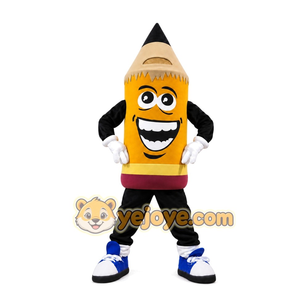 Pencil Mascot Costume for Adults Custom Logo Party Character Suit Pencil Mascot Costume for Adults Custom Logo Party Character Suit