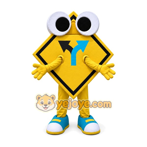 Road Sign Mascot Costume for Adults Custom Logo Party Character Suit