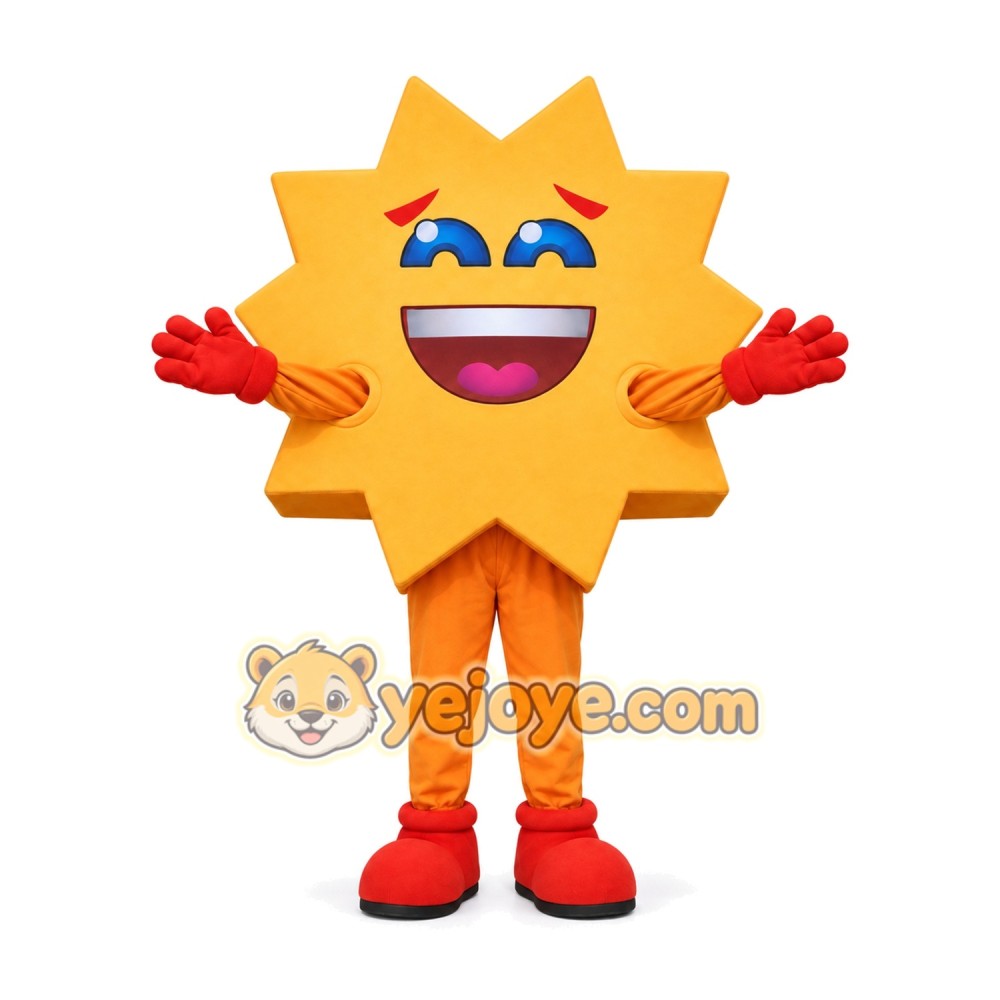 Sun Mascot Costume for Adults Custom Logo Party Character Suit Sun Mascot Costume for Adults Custom Logo Party Character Suit