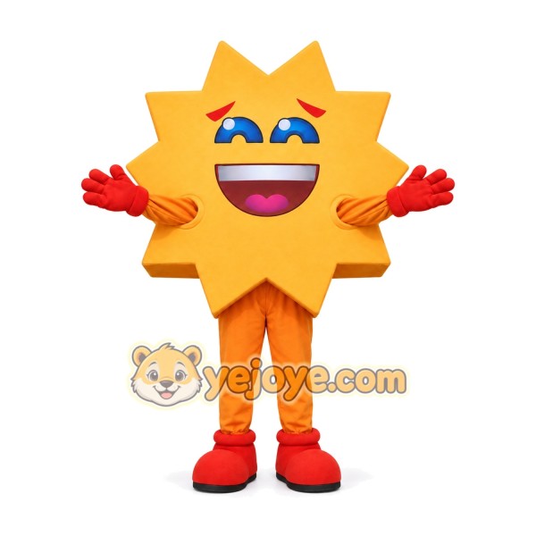 Sun Mascot Costume for Adults Custom Logo Party Character Suit