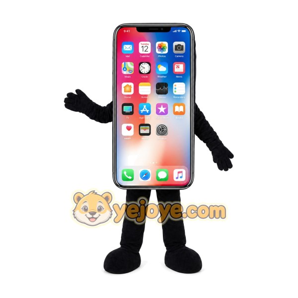 Phone Mascot Costume for Adults Custom Logo Party Character Suit