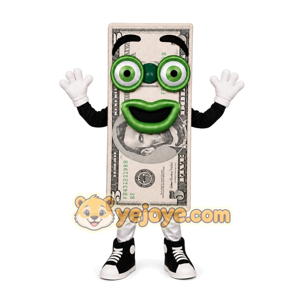 Money Mascot Costume for Adults Custom Logo Party Character Suit Money Mascot Costume for Adults Custom Logo Party Character Suit