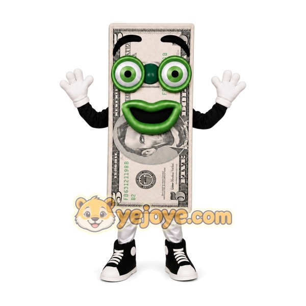 Money Mascot Costume for Adults Custom Logo Party Character Suit