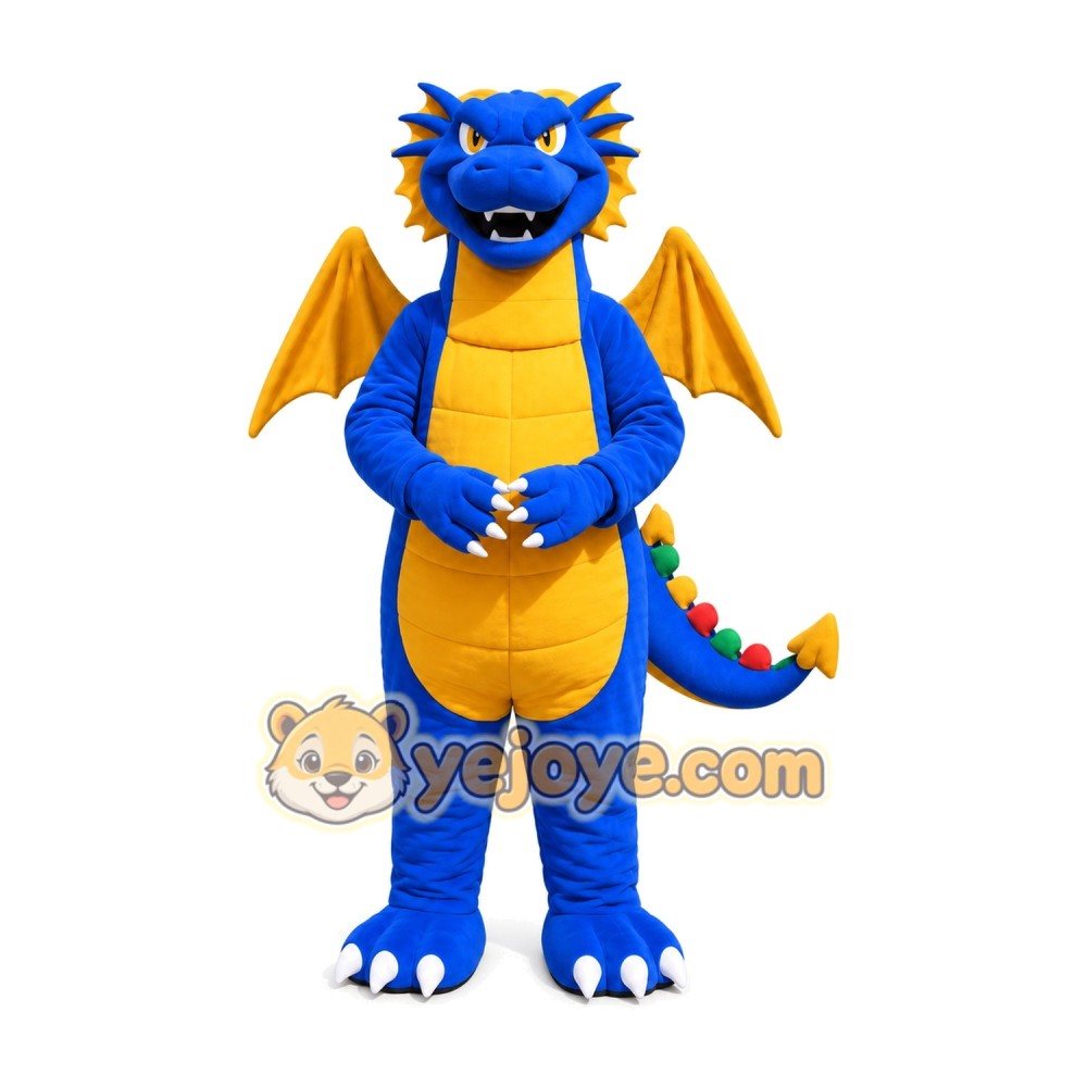 Dragon Mascot Costume for Adults Custom Logo Party Character Suit