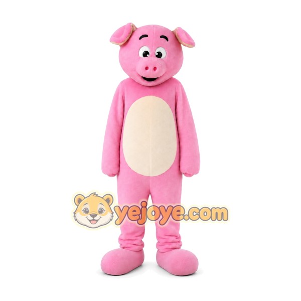 Pig Mascot Costume for Adults Custom Logo Party Character Suit