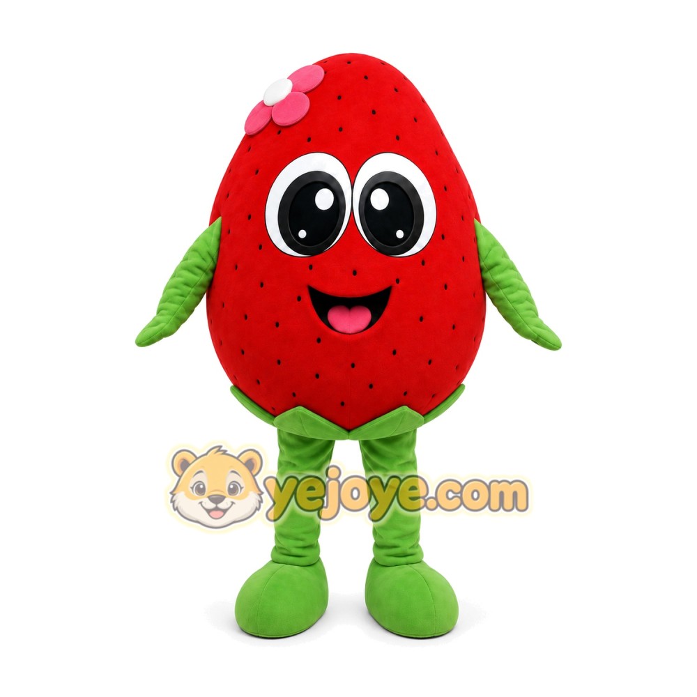 Strawberry Mascot Costume for Adults Custom Logo Party Character Suit Strawberry Mascot Costume for Adults Custom Logo Party Character Suit
