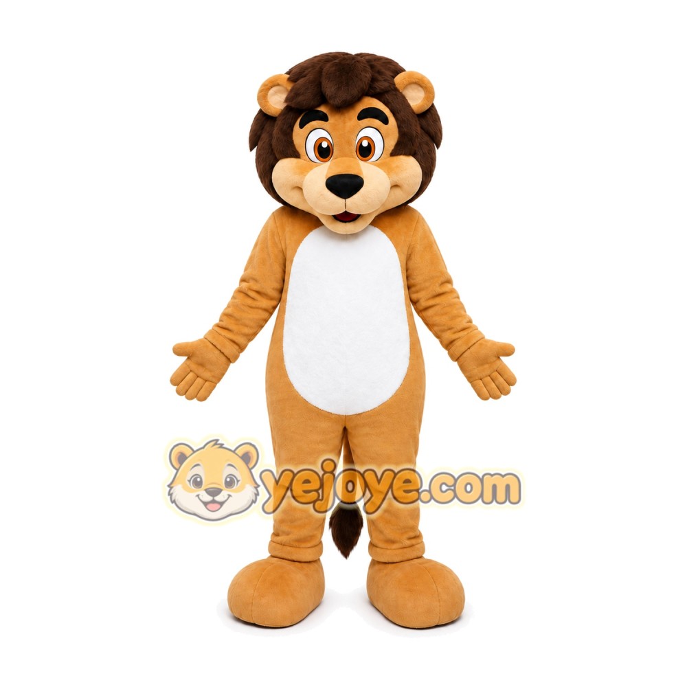 Lion Mascot Costume for Adults Custom Logo Party Character Suit