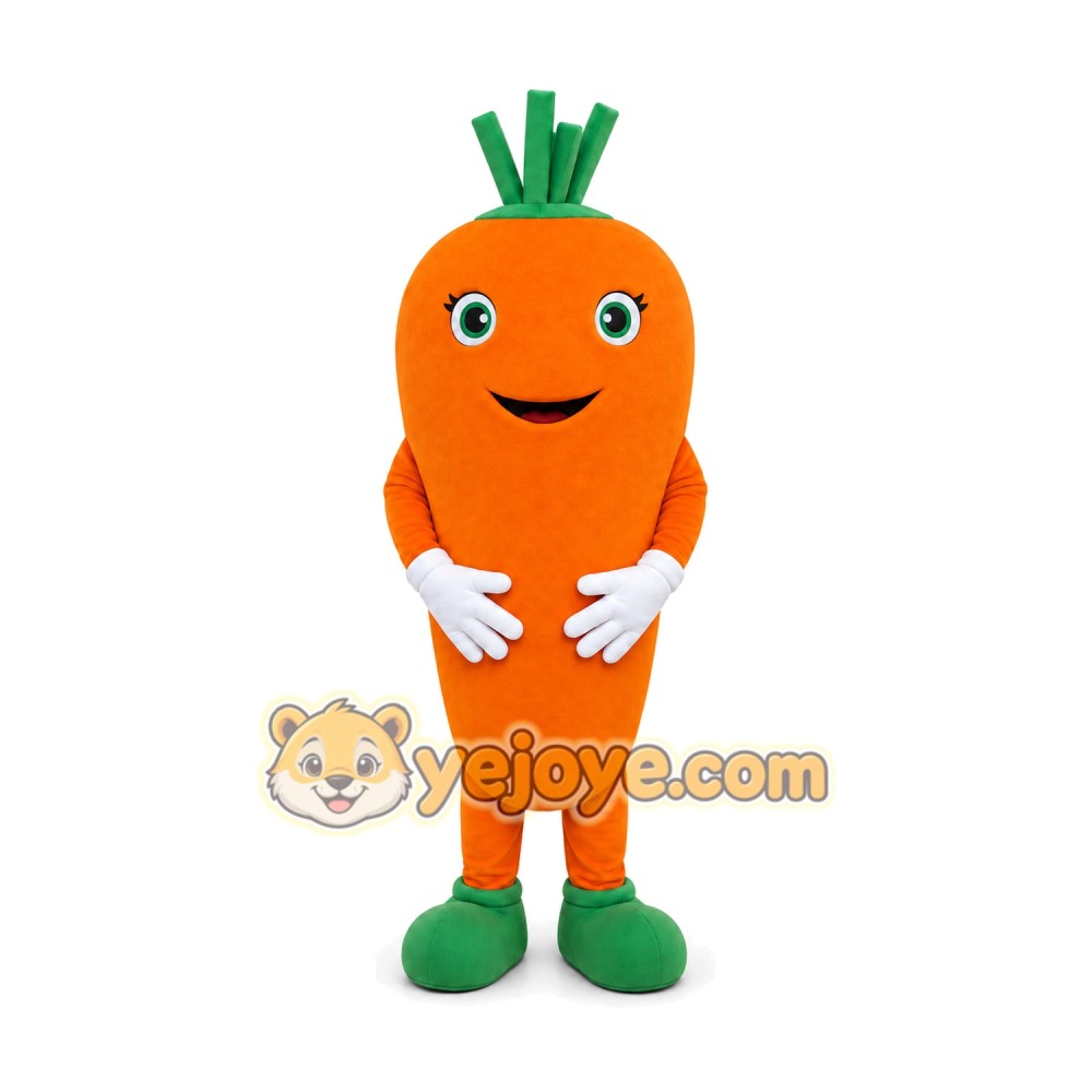 Carrot Mascot Costume for Adults Custom Logo Party Character Suit Carrot Mascot Costume for Adults Custom Logo Party Character Suit