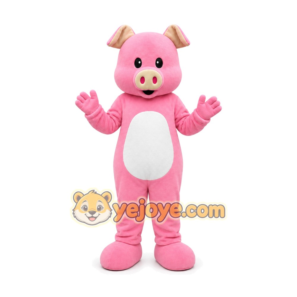 Pig Mascot Costume for Adults Custom Logo Party Character Suit