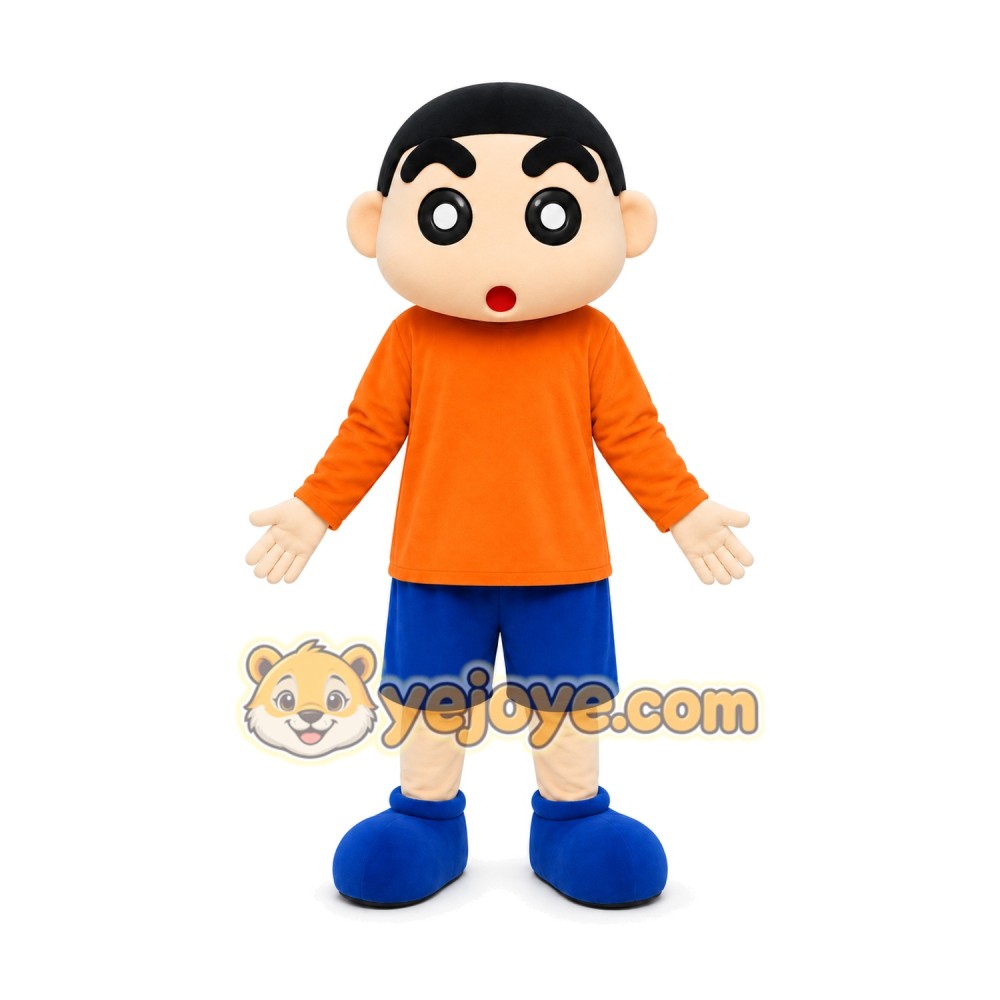 Boy Mascot Costume for Adults Custom Logo Party Character Suit